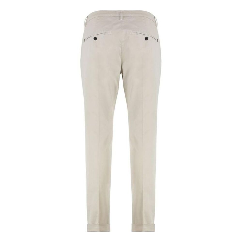DONDUP Men's Cotton Twill Trousers Men Beige Pants